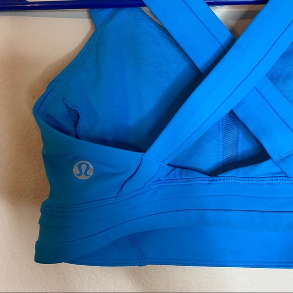 LULULEMON kayak blue Rack Pack sports bra 4 - Picture 5 of 7